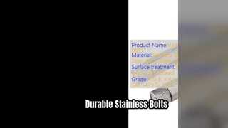 I bulloni in acciaio inossidabile proteggono i tuoi progetti